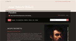 Desktop Screenshot of jacopotintoretto.org