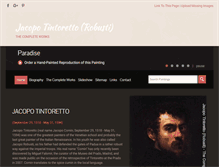 Tablet Screenshot of jacopotintoretto.org
